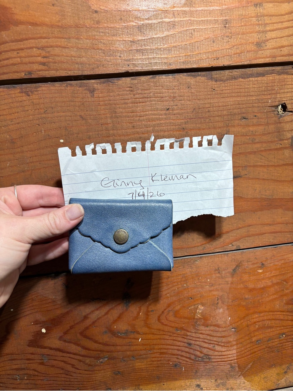 Portland Leather Daisy in Indigo